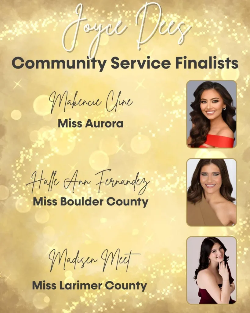 Miss Colorado Community Service Finalists
