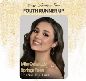 4th Runner Up - Miss Colorado Springs Teen 2024 - Dharma Mia Lara