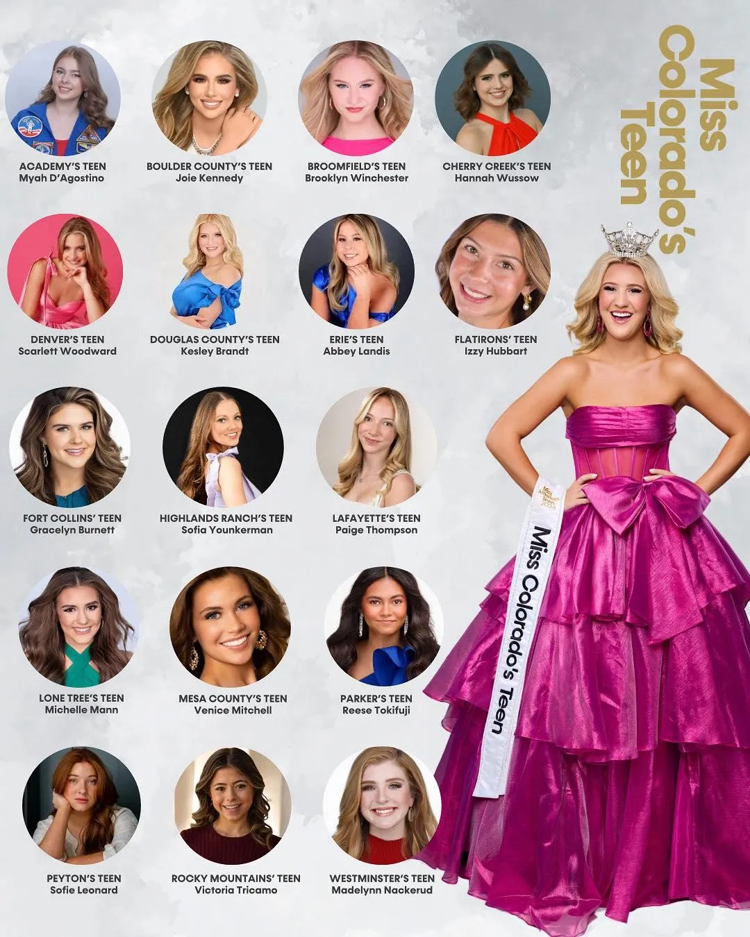 Miss Colorado's Teen Main Poster 2025
